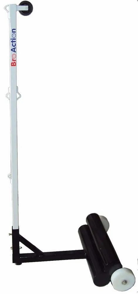 White Mild Steel Badminton Pole