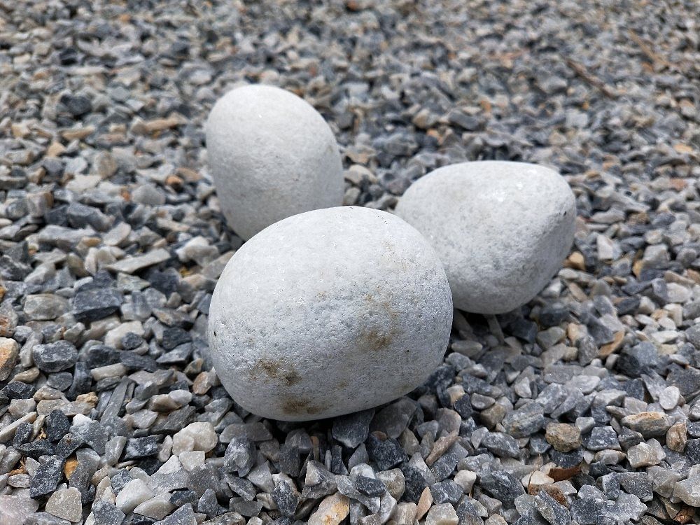 White Natural Stone Pebbles, For Landscaping