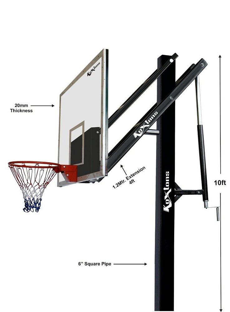 White Nylon Basketball Poles, Basketball poles Movable, Packaging Type: Roll, Mesh Size: 2 M To 20 M