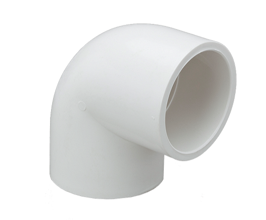 White Plastic Elbow Plain 90 Degree, For Plumbing Pipe, Size: 1/2 inch