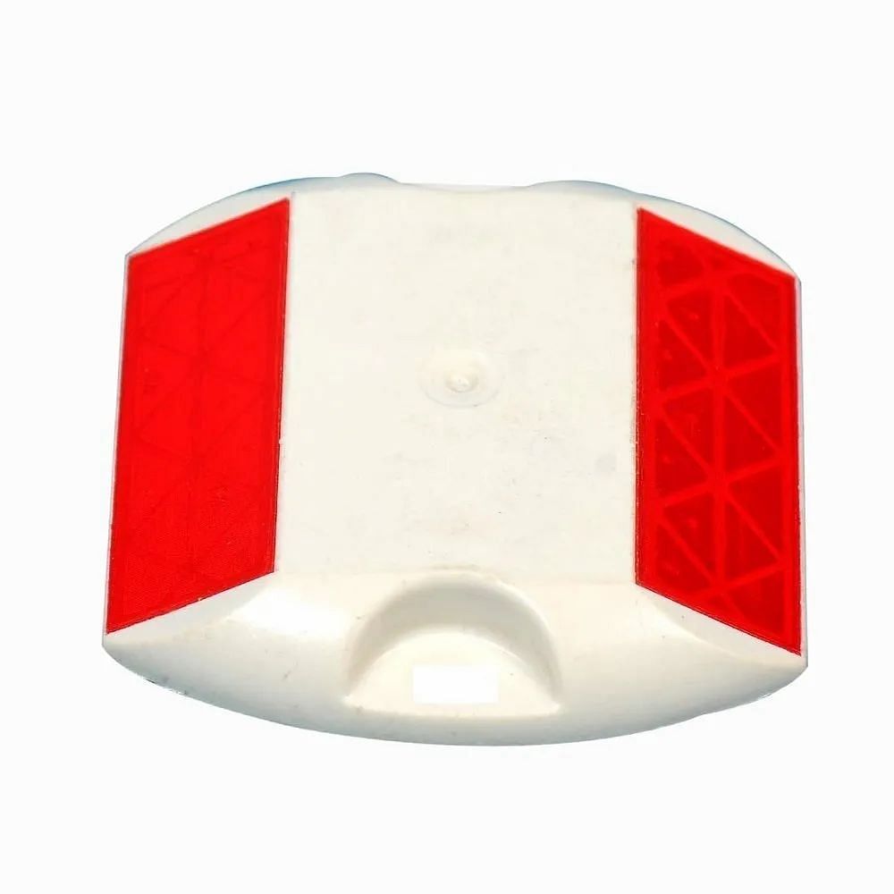 White Plastic Road Reflector