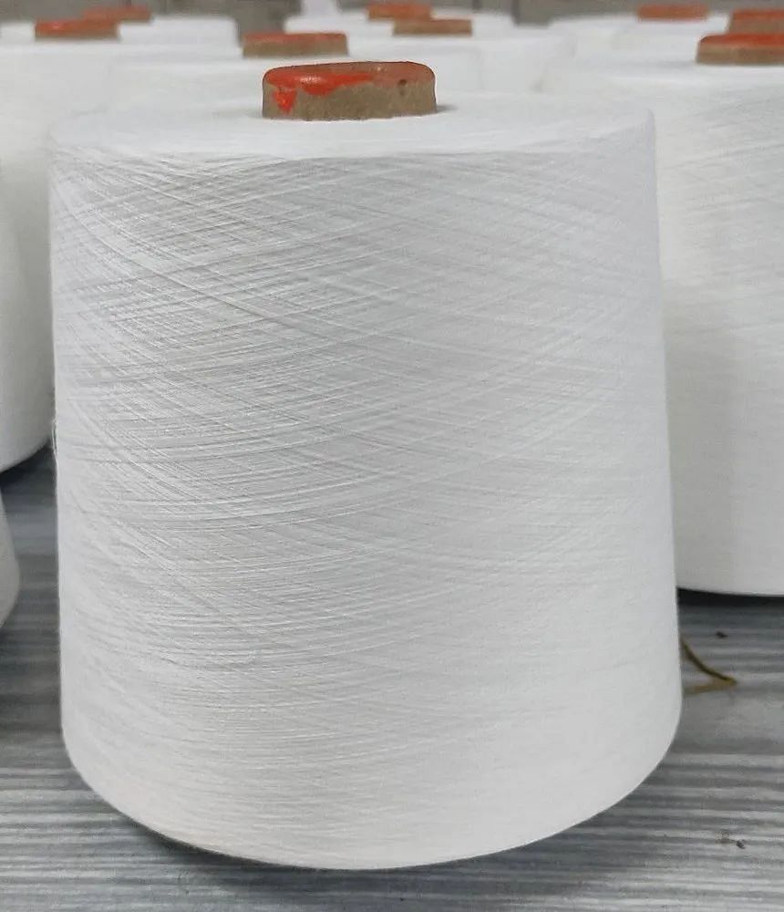 White Polyester Staple Fibre Yarns, Micro Denier Fiber