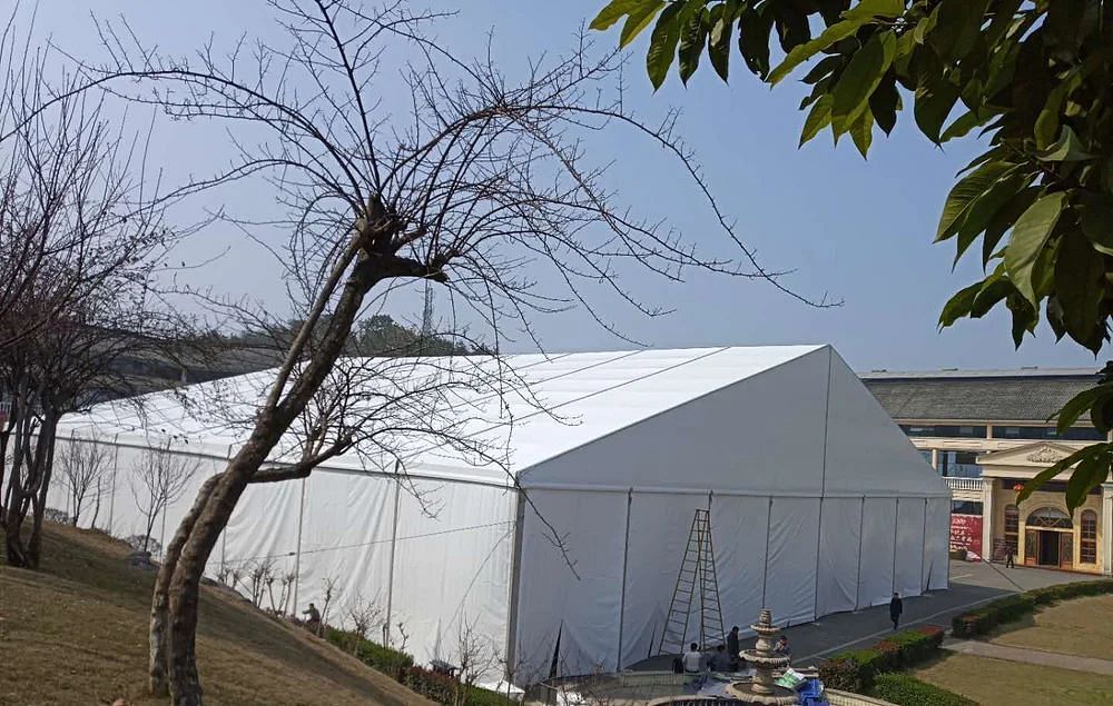 White PVC Aluminium Frame Tent, For Outdoor, Size: 100x200