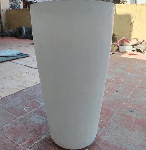 White Round FRP Garden Planter