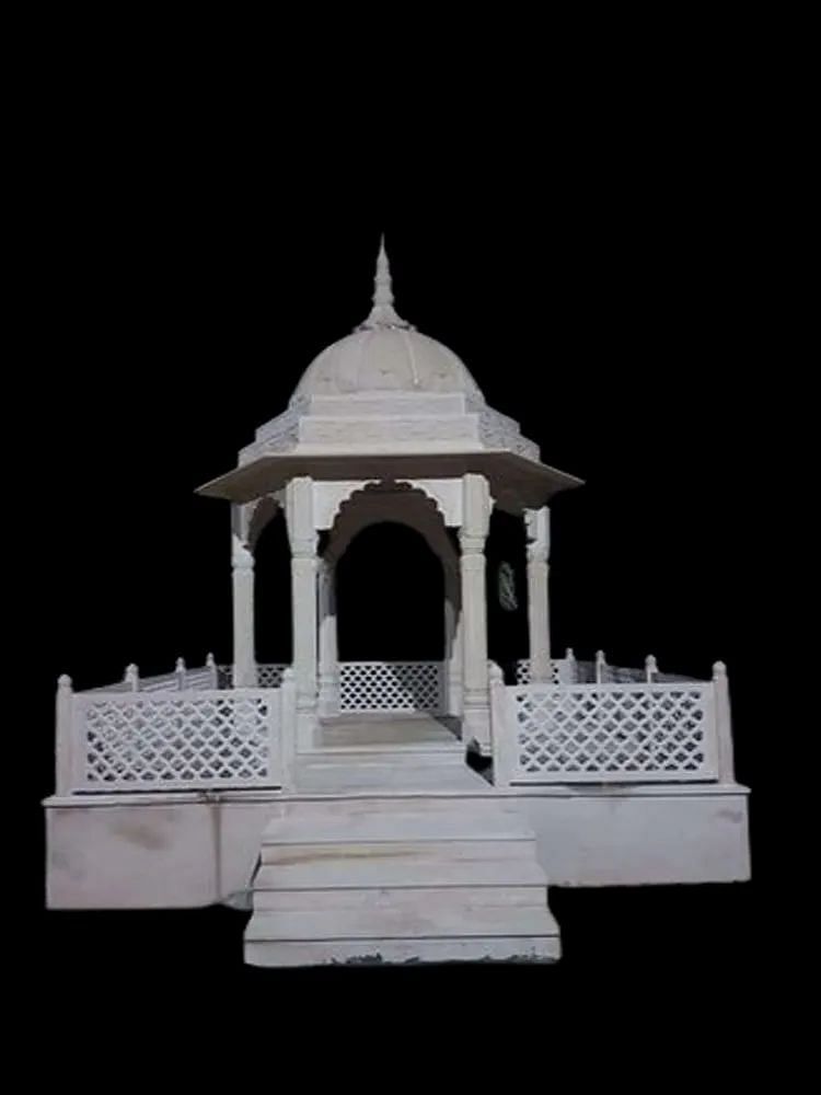 White Sandstone Chhatri, For Worship, Size: 8x8x14 Feet