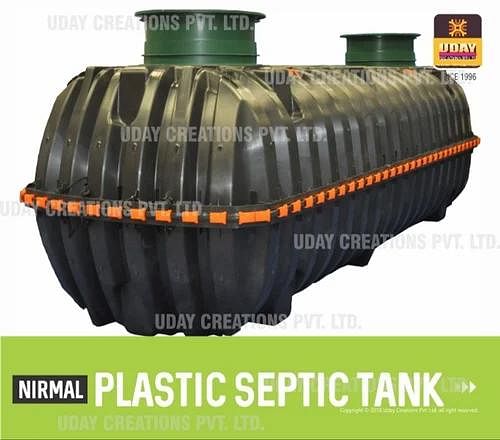 White Wastage Nirmal Plastic Septic Tank 750 Liters