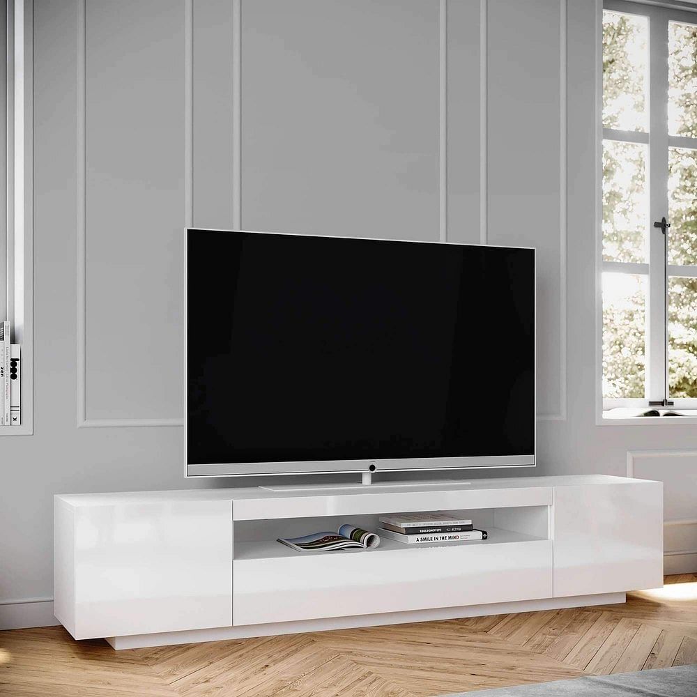 White Wooden TV Cabinet, For Home