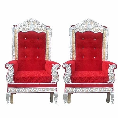 Wooden Red Wedding Chair