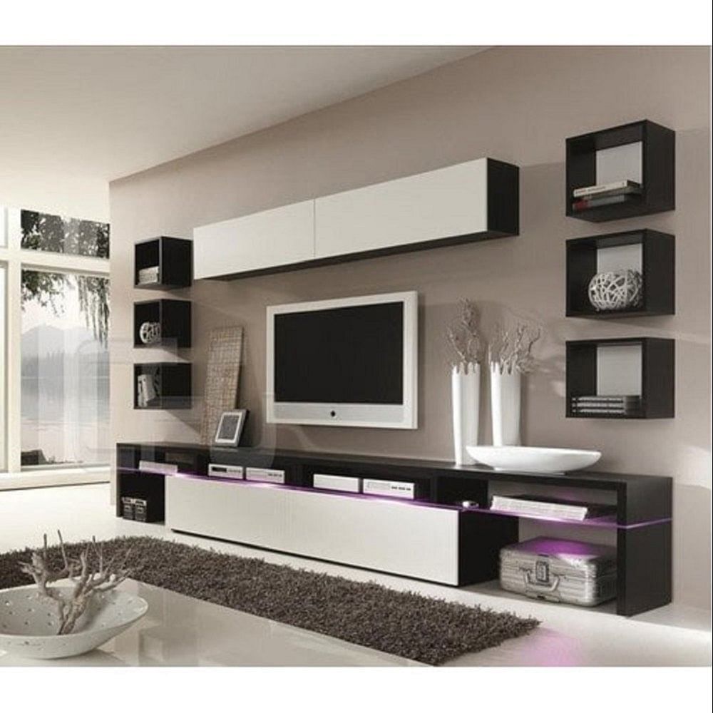 Wooden Wall Mounted Modern TV Unit, Laminate Finish