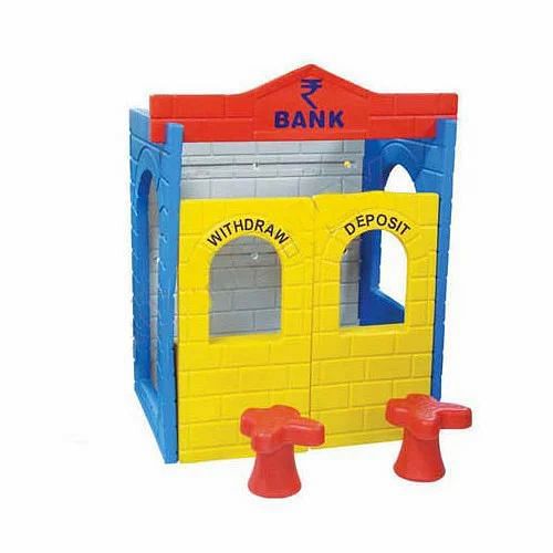 Yellow And Blue Bank Role Play House, Usage: School/Play School