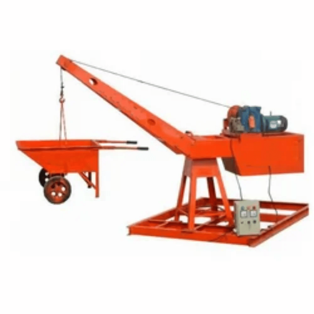 Yellow Construction Mini Crane, AMC/After Sales Service: Provided, Capacity: 0-5 ton