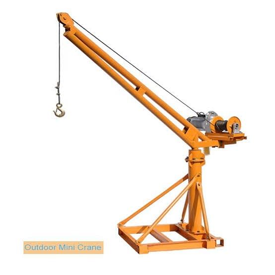 Yellow Electric Mini Crane, AMC/After Sales Service: Provided, Capacity: 0-5 ton