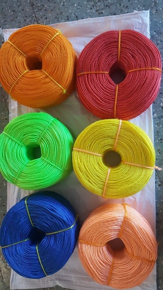 Yellow Hdpe Monofilament Ropes, 200 m, 6 mm