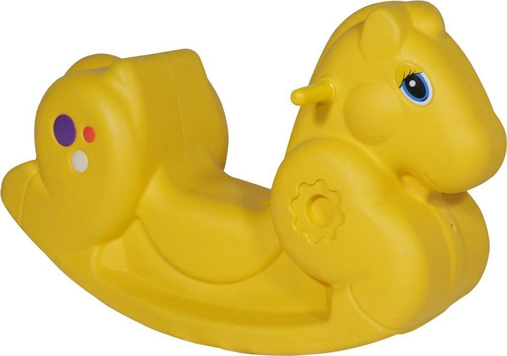 Yellow Plastic Pony Rocker