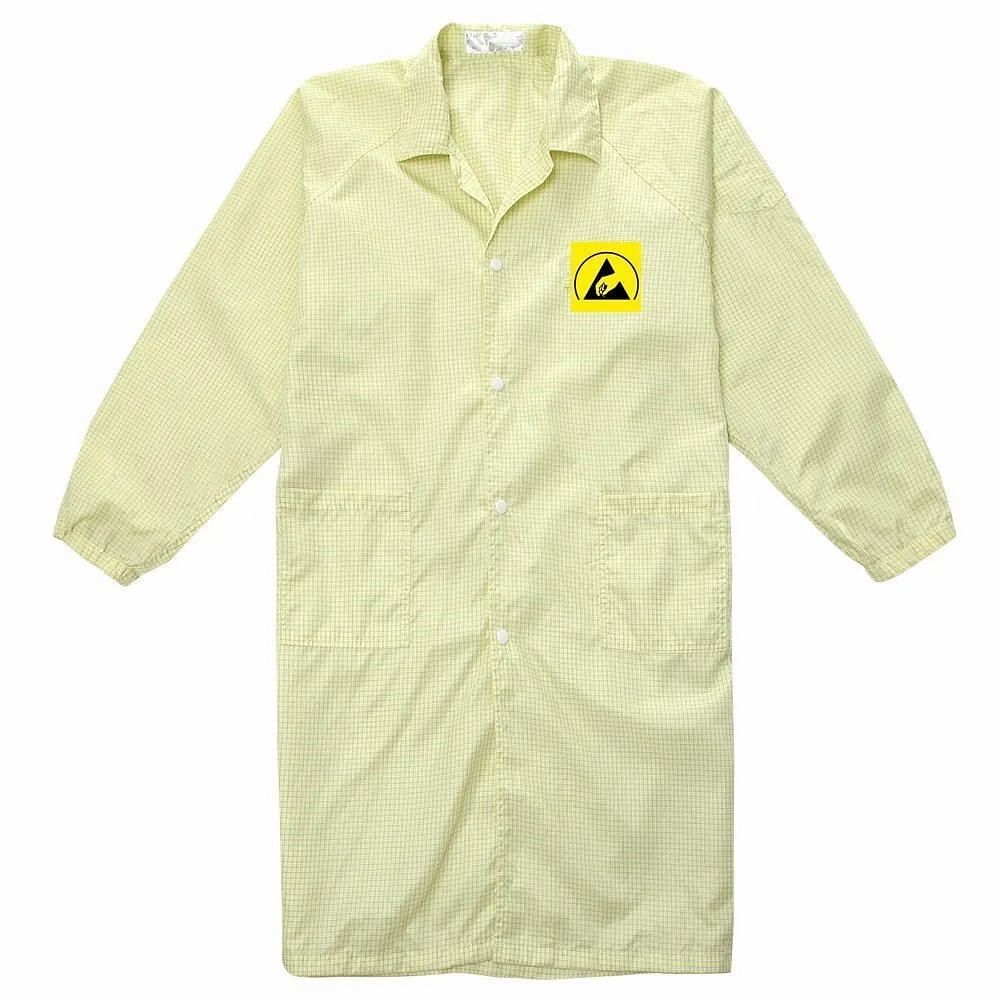 Yellow Polyester ESD Apron, For Laboratory, Size: Free Size