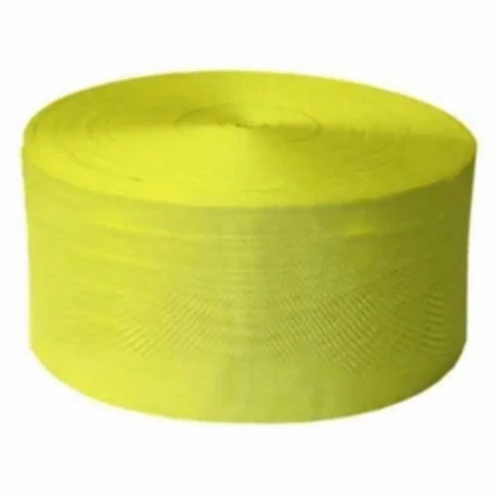 Yellow Polyester Nylon Webbing Tapes, For Lifting, Packaging Type: Roll