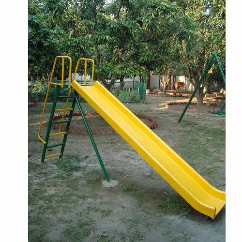 Yellow Straight FRP Plain Slide Senior