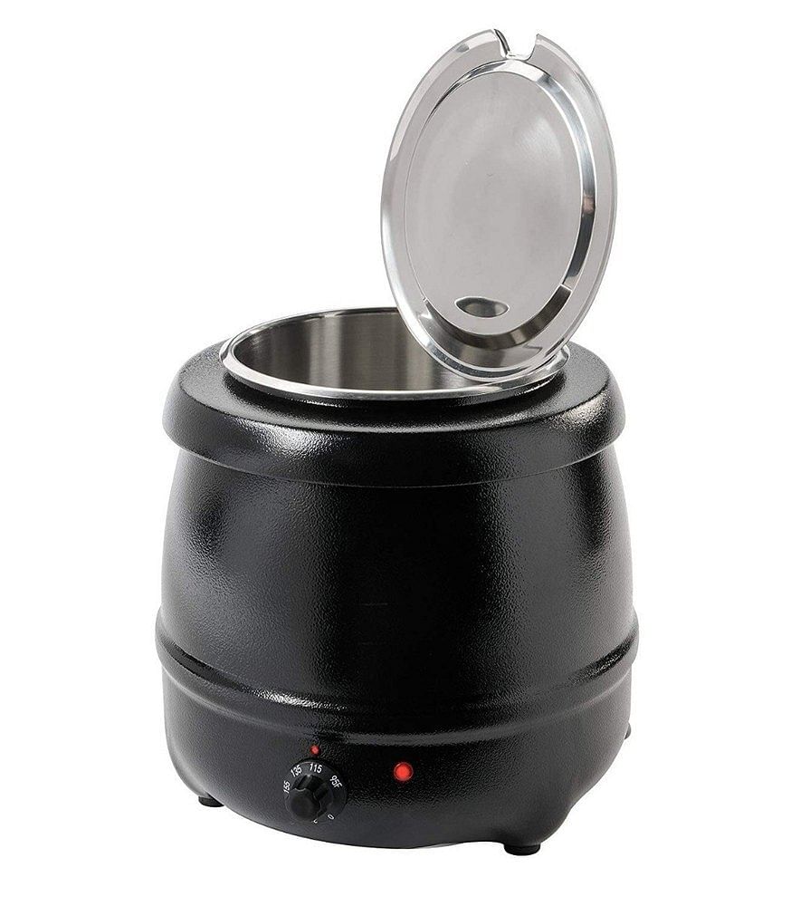 YUAAN Black Commercial Soup Kettle, Capacity: 10 Liter