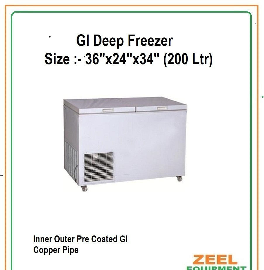 ZEEL Deep Freezer Precoated GI Body, 36