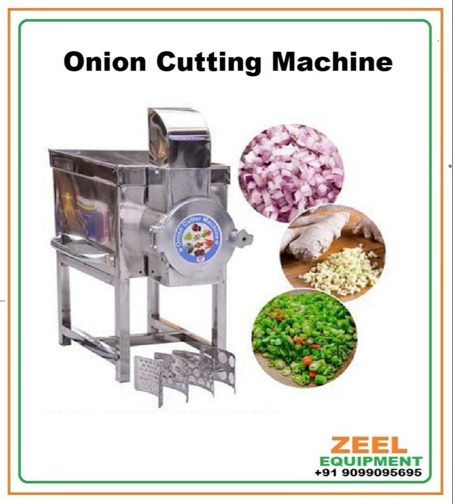 ZEEL Stainless Steel Onion Cutting Machine, For Hotel, Cube